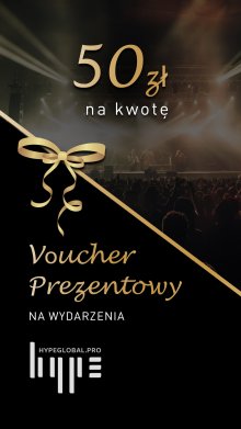 Grafika przedstawiająca Voucher Prezentowy na kwotę 50 zł